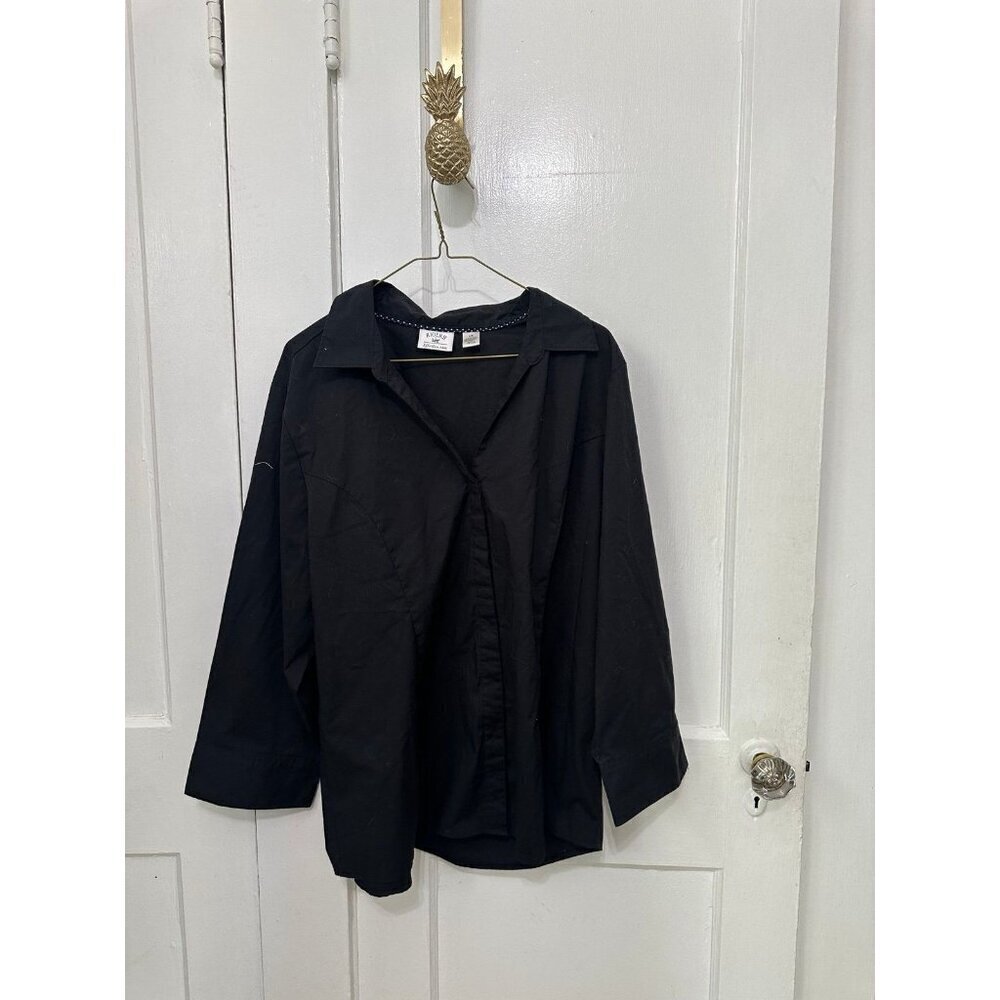 Riders by Lee women’s size 1x – large black button down shirt